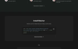 Watcher (by Apollo Research) homepage — screenshot of the coding AI tool, 2026-10-01