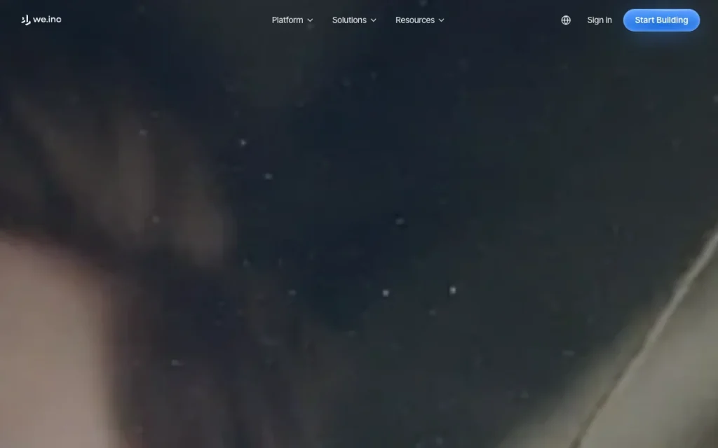 We.Inc (Website Inc) homepage — screenshot of the productivity & writing AI tool, Oct 2, 2026