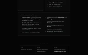 Wideframe pricing page with plans and prices — screenshot of the video AI tool, 2026-10-02