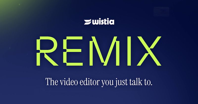 Wistia Remix homepage screenshot, video AI tool