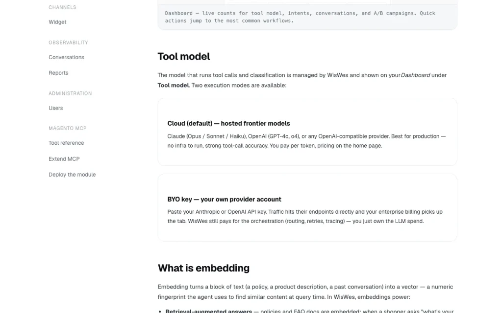 WisWes documentation — screenshot of the chat assistants AI tool, Oct 1, 2026