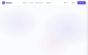 Wobbio homepage — screenshot of the productivity & writing AI tool, 2026-10-02