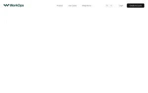 WorkOps features page — screenshot of the productivity & writing AI tool, 2026-10-02