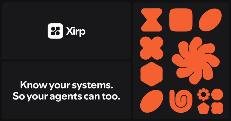 Xirp homepage screenshot, coding AI tool