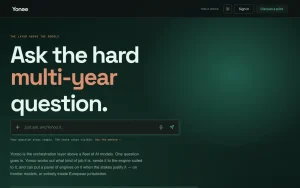 Yonoo features page — screenshot of the chat assistants AI tool, 2026-10-02