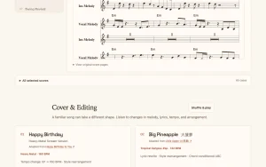 YuE2 homepage — screenshot of the audio & voice AI tool, 2026-10-02