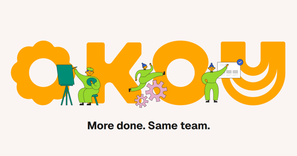 Okou (formerly VM0) Startseite, Screenshot, KI-Tool produktivität & schreiben