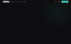 Zoronal homepage — screenshot of the productivity & writing AI tool, 2026-10-02